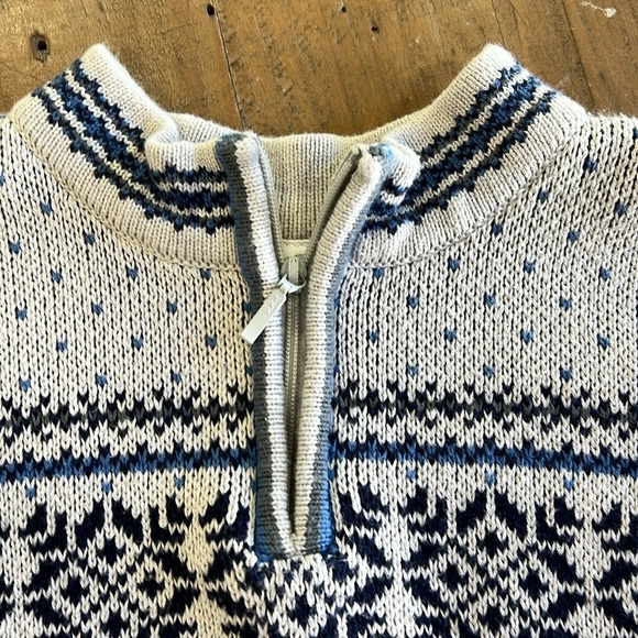 Hanna andersson snowflake fairisle sweater - Picture 3 of 6